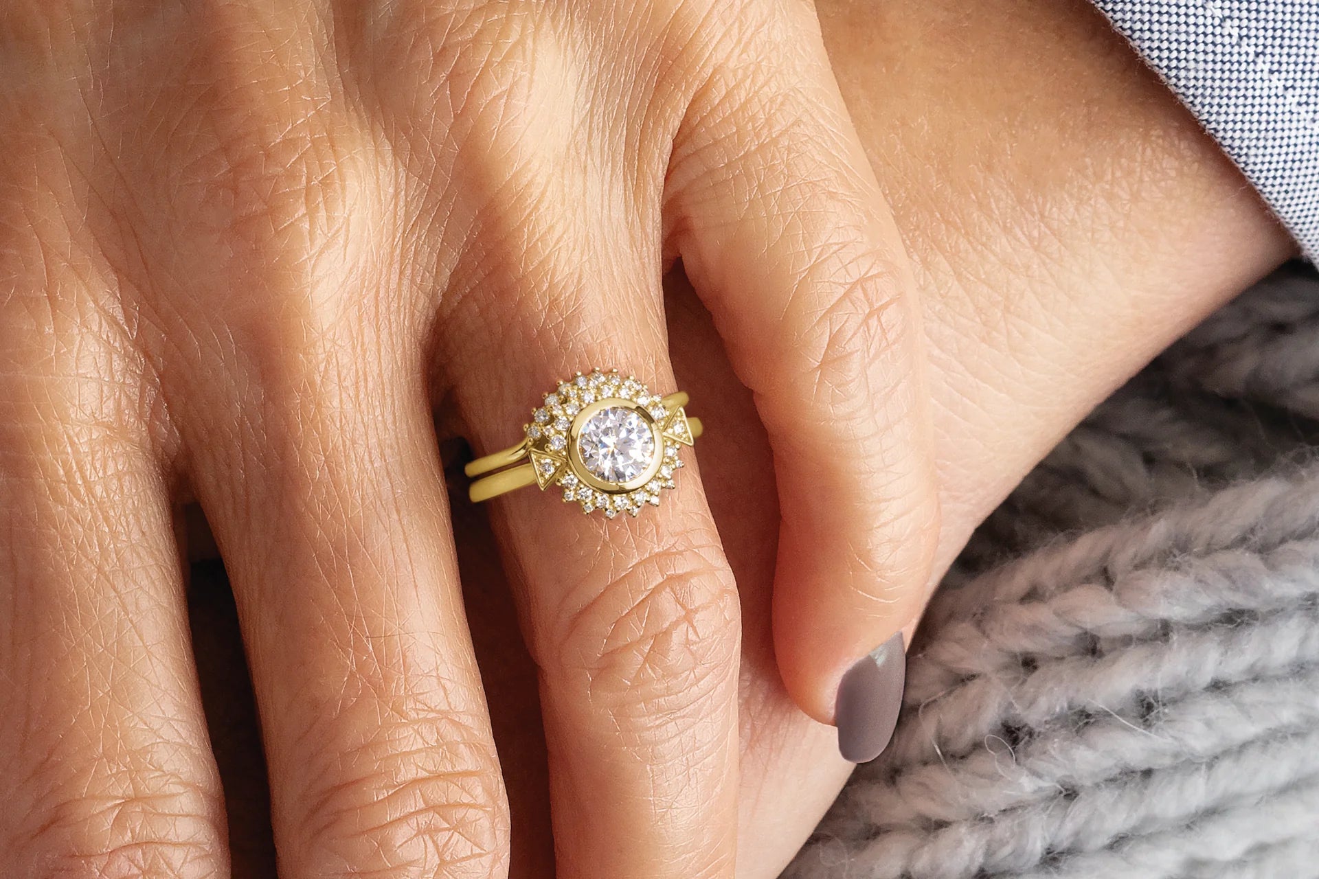 Halo Engagement Ring