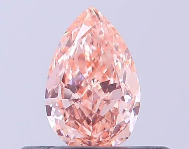 0.31ct Pear Lab Grown Diamond (Colour Fancy Intense Orangey Pink, Clarity VS1, IGI Certified)