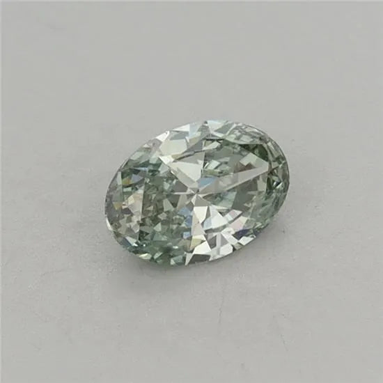 0.32ct Oval Lab Grown Diamond (Colour Fancy Intense Green, Clarity VVS2, IGI Certified)