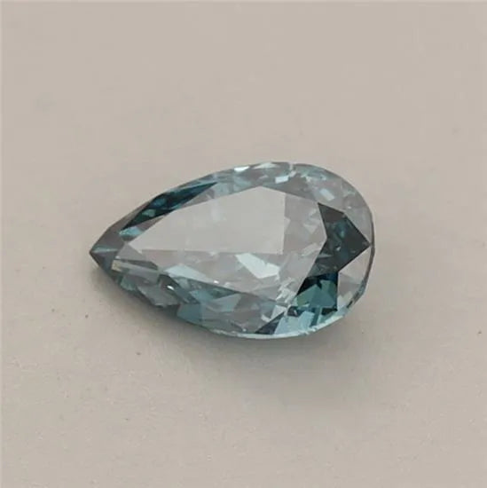 0.34ct Pear Lab Grown Diamond (Colour Fancy Vivid Blue, Clarity VVS2, IGI Certified)