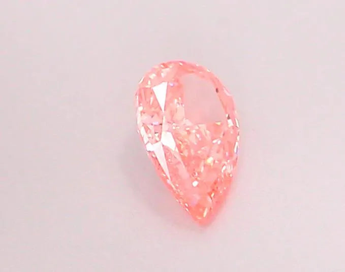 0.38ct Pear Lab Grown Diamond (Colour Fancy Vivid Pink, Clarity VS2, IGI Certified)