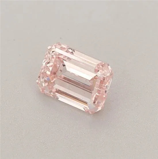 0.41ct Emerald Lab Grown Diamond (Colour Fancy Intense Pink, Clarity VS2, IGI Certified)