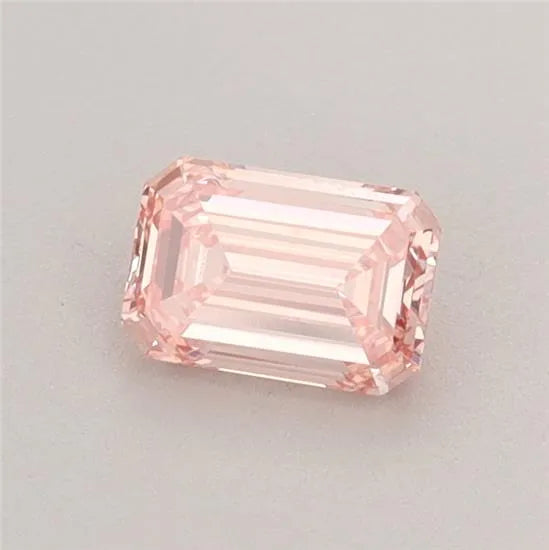 0.52ct Emerald Lab Grown Diamond (Colour Fancy Intense Pink, Clarity VS1, IGI Certified)