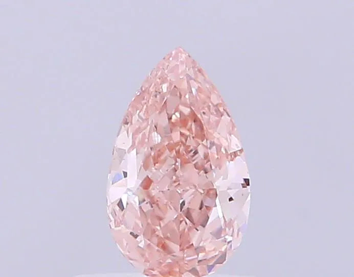 0.67ct Pear Lab Grown Diamond (Colour Fancy Light Brown Pink, Clarity VS2, IGI Certified)