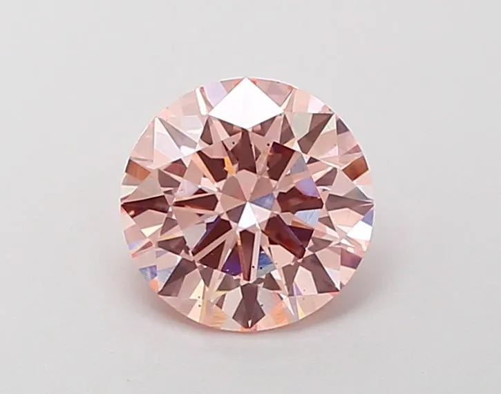 1.15ct Round Lab Grown Diamond (Colour Fancy Intense Pink, Clarity VS2, Cut VG, IGI Certified)