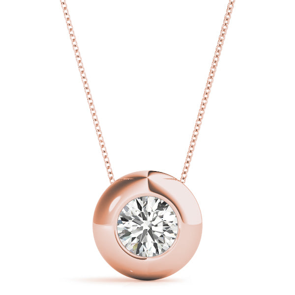 Round Solitaire Pendant