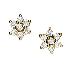 Star Shaped Cluster Earring