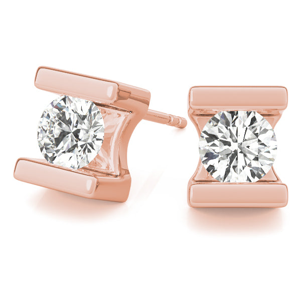 Channel Set Stud Earring