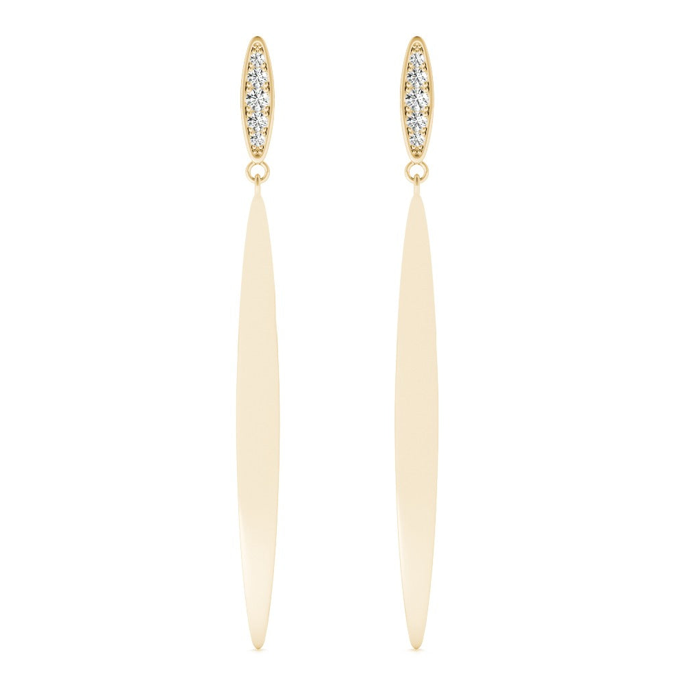 diamond drop earring