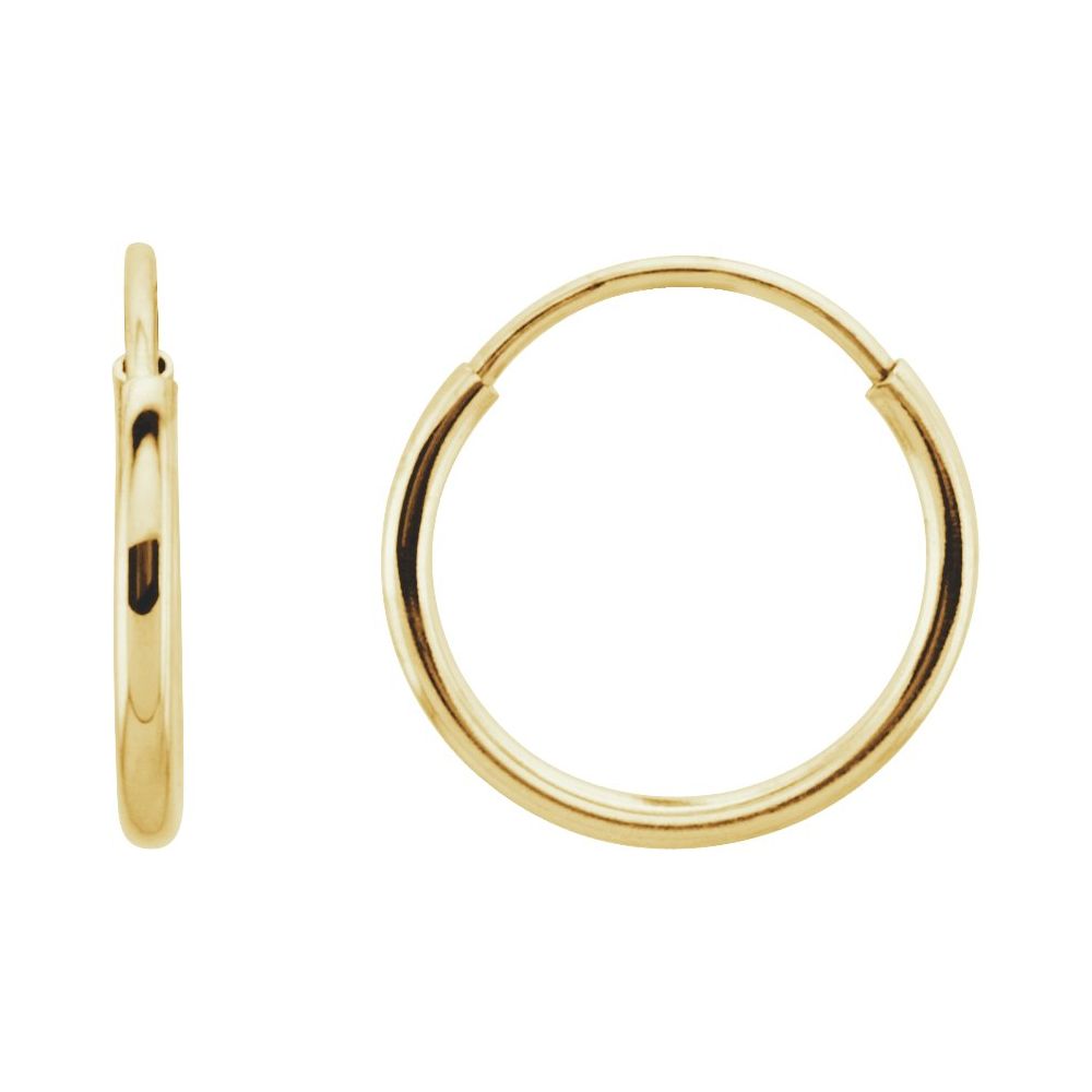Yellow Gold hoop earrings