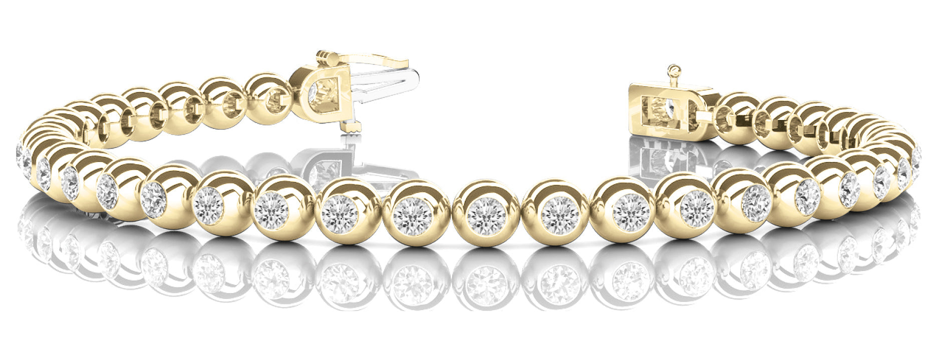 Bezel Set Tennis Bracelet | Timeless Elegance