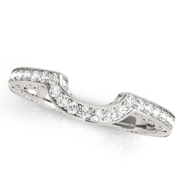 Channel Set Wedding Band