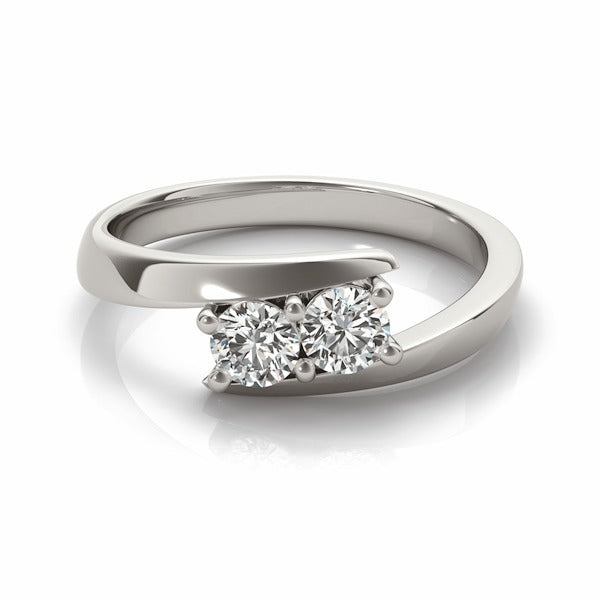 diamond two stone ring