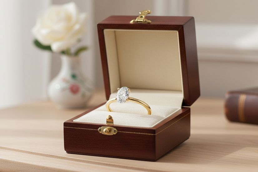 oval diamond engagement ring
