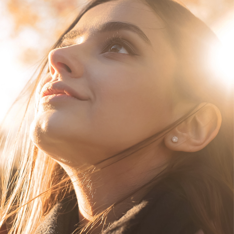 4 Claw Solitaire Stud Earring