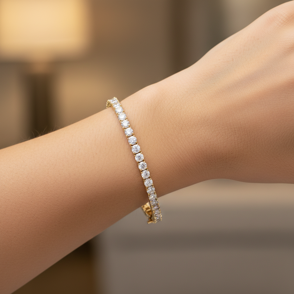 Prong Set Tennis Bracelet | Classic and Elegant