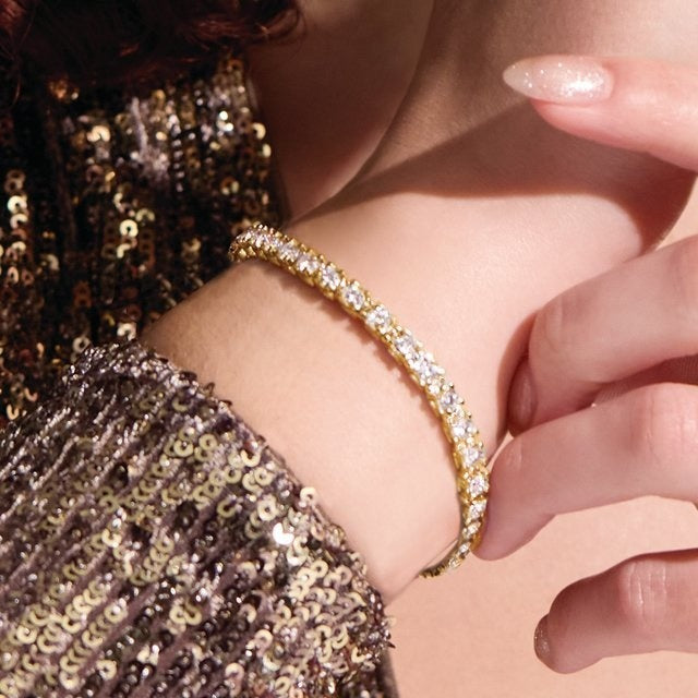 Prong Set Inline Tennis Bracelet